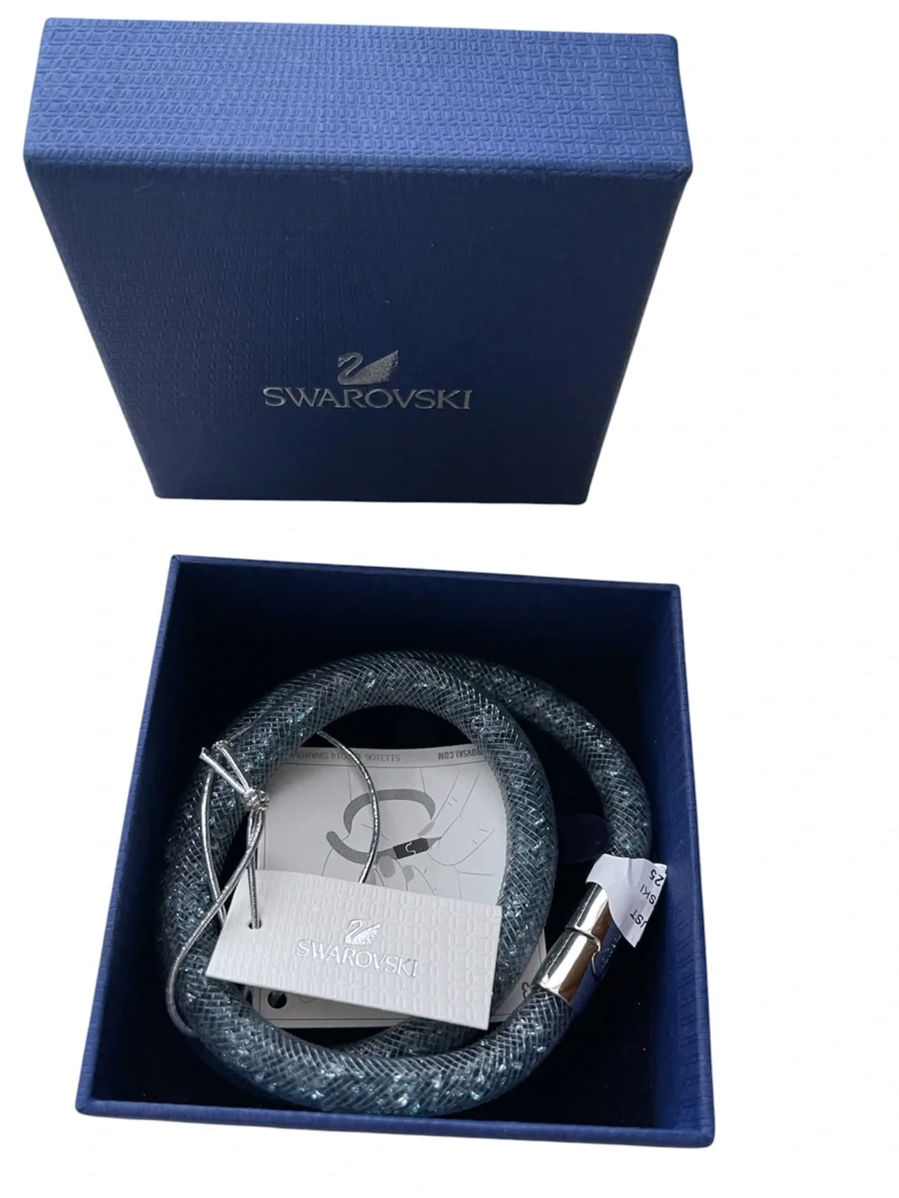 Swarovski Stardust Blue Double Wrap Bracelet